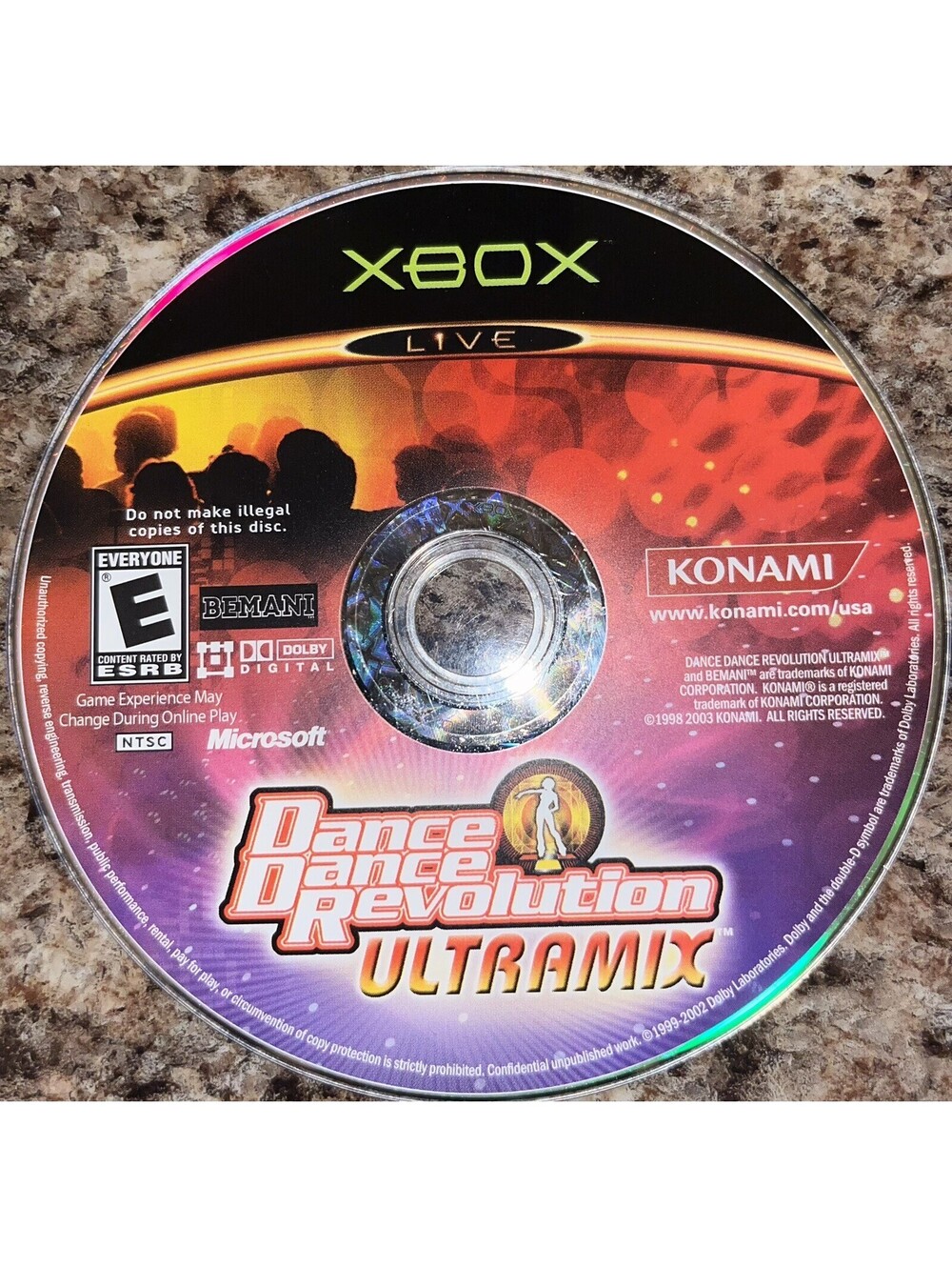Dance Dance Revolution XBOX Replacement Disc